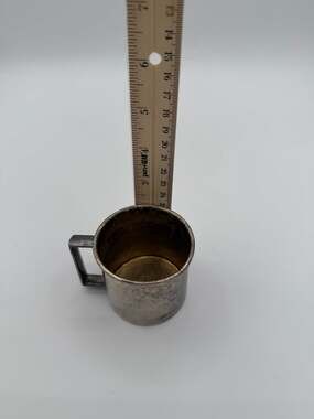Rogers & Co. 1881 Silver Plated Small Childrens Cup For Drink *crack On Rim See